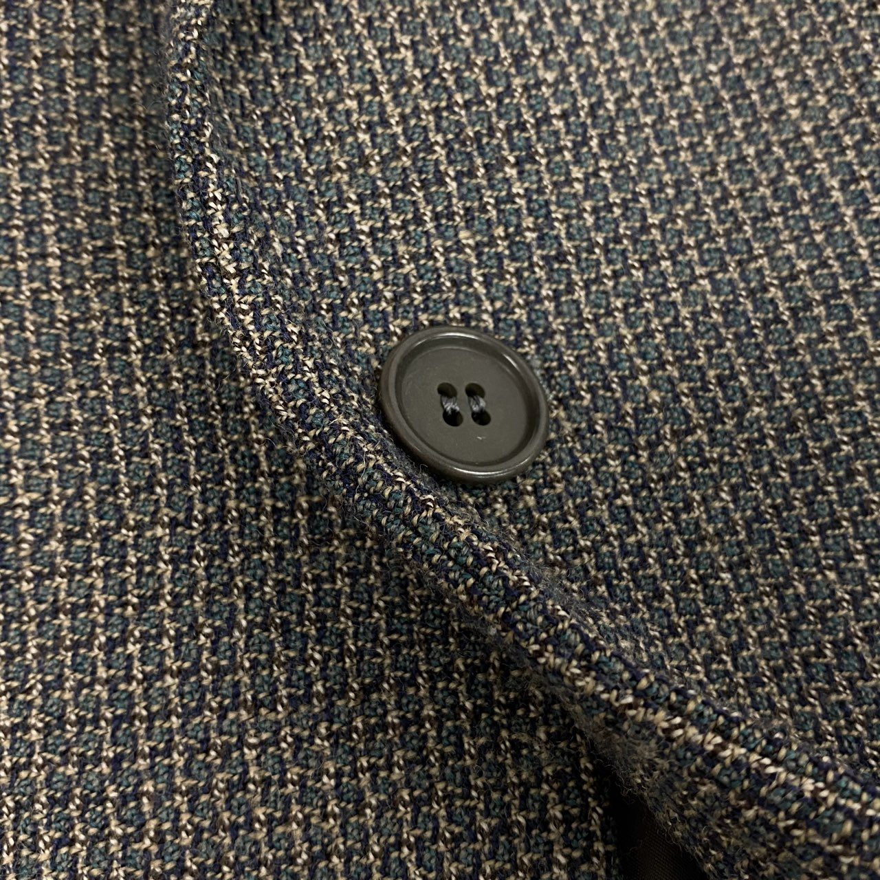 49i11 EMPORIO ARMANI エンポリオアルマーニ テーラードジャケット スーツ フォーマル 90’s～00’s old メンズ 男性用 紳士服 D1G3000 50 グリーン系u02t
