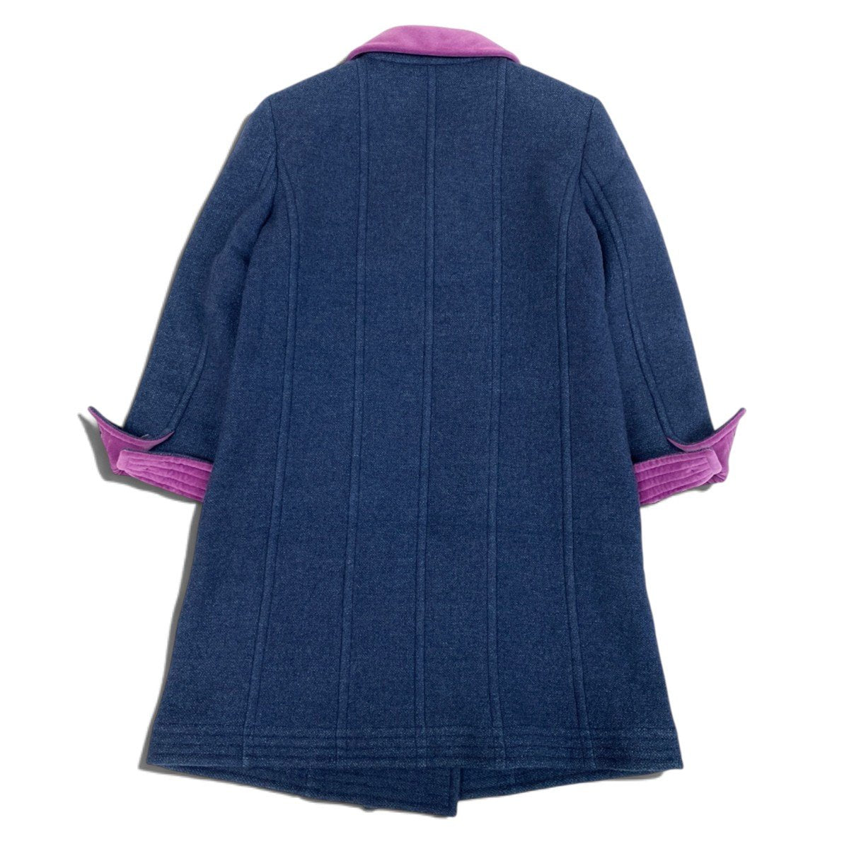 i22 CHANEL シャネル 2007FW カシミヤ ダブルコート Cashmere Blue Coat from FW2007 Ready To Wear Show P32027 ブルーt18r