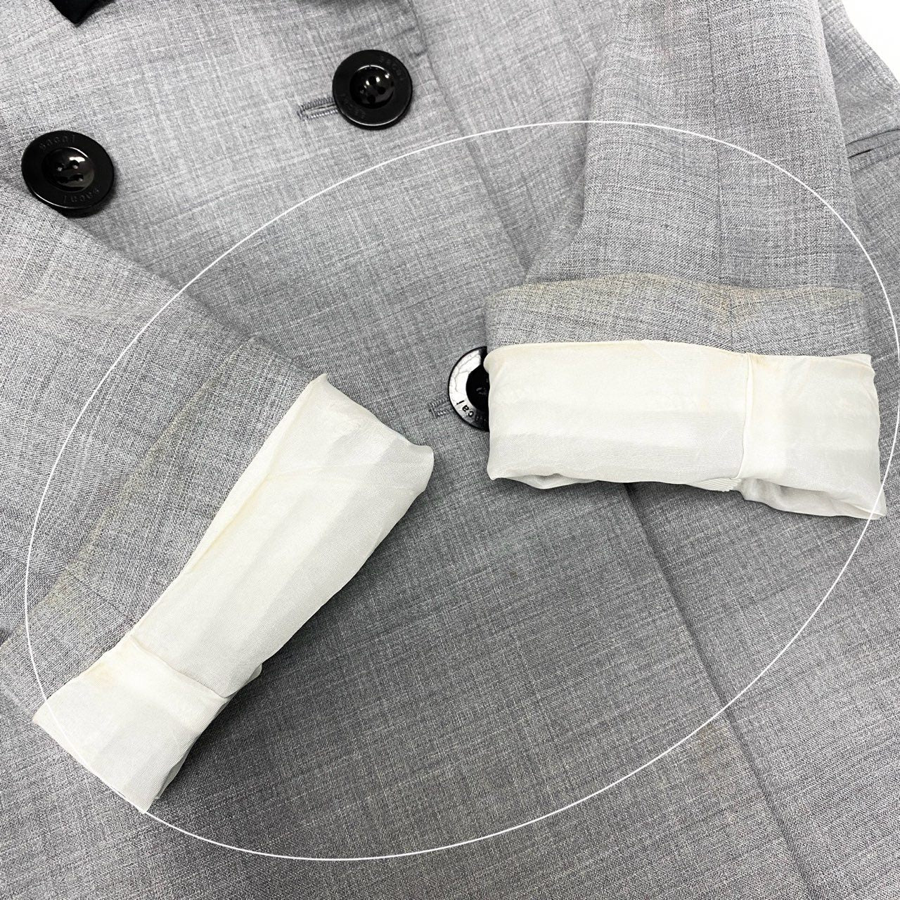 75c4 sacai サカイ Suiting Mix Jacket テーラードジャケット レイヤードジャケット 21-05648 2サイズ グレー レディース 女性用o07t