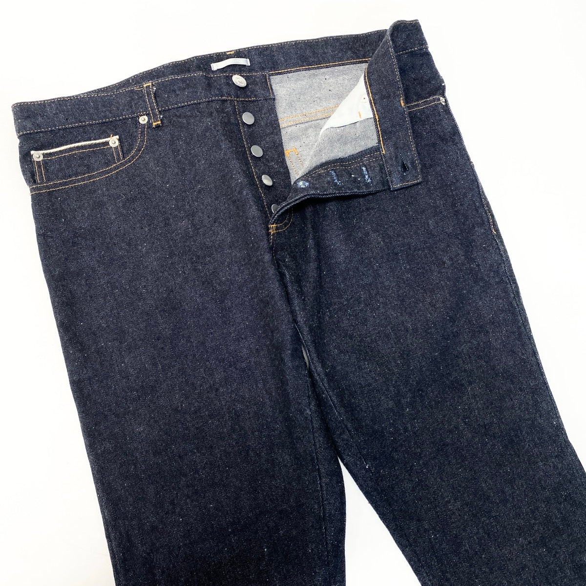 42e13 【美品】DIOR × sacai ディオール サカイ 21AW Slim-Fit Jeans Low Cotton Denim スリム コットンデニム 日本製 213D007AY507 34サイズ インディゴ コットン100％ メンズ 男性用u02t
