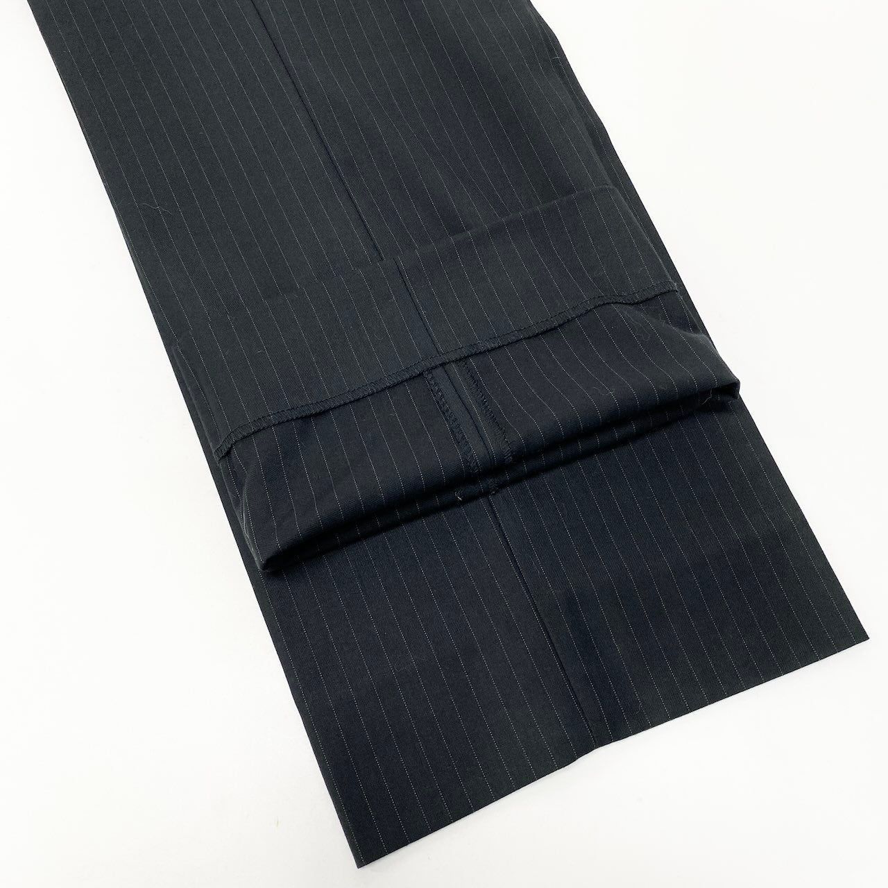 56e12 EMPORIO ARMANI エンポリオアルマーニ JOSH LINE セットアップスーツ シングル 2B ストライプ柄 ビジネス サイズ50 ブラック メンズ 紳士服u02t