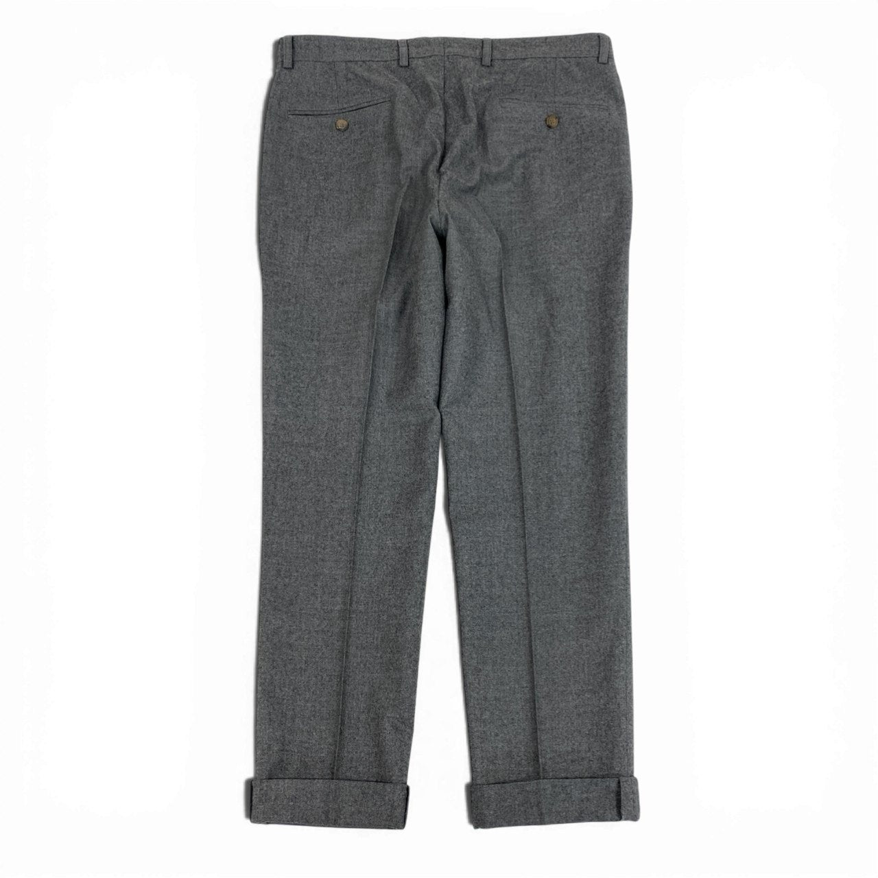 68b27 《美品》 BRUNELLO CUCINELLI ブルネロクチネリ カシミヤ混 スラックスパンツ ボトムス 44 グレー メンズu02t