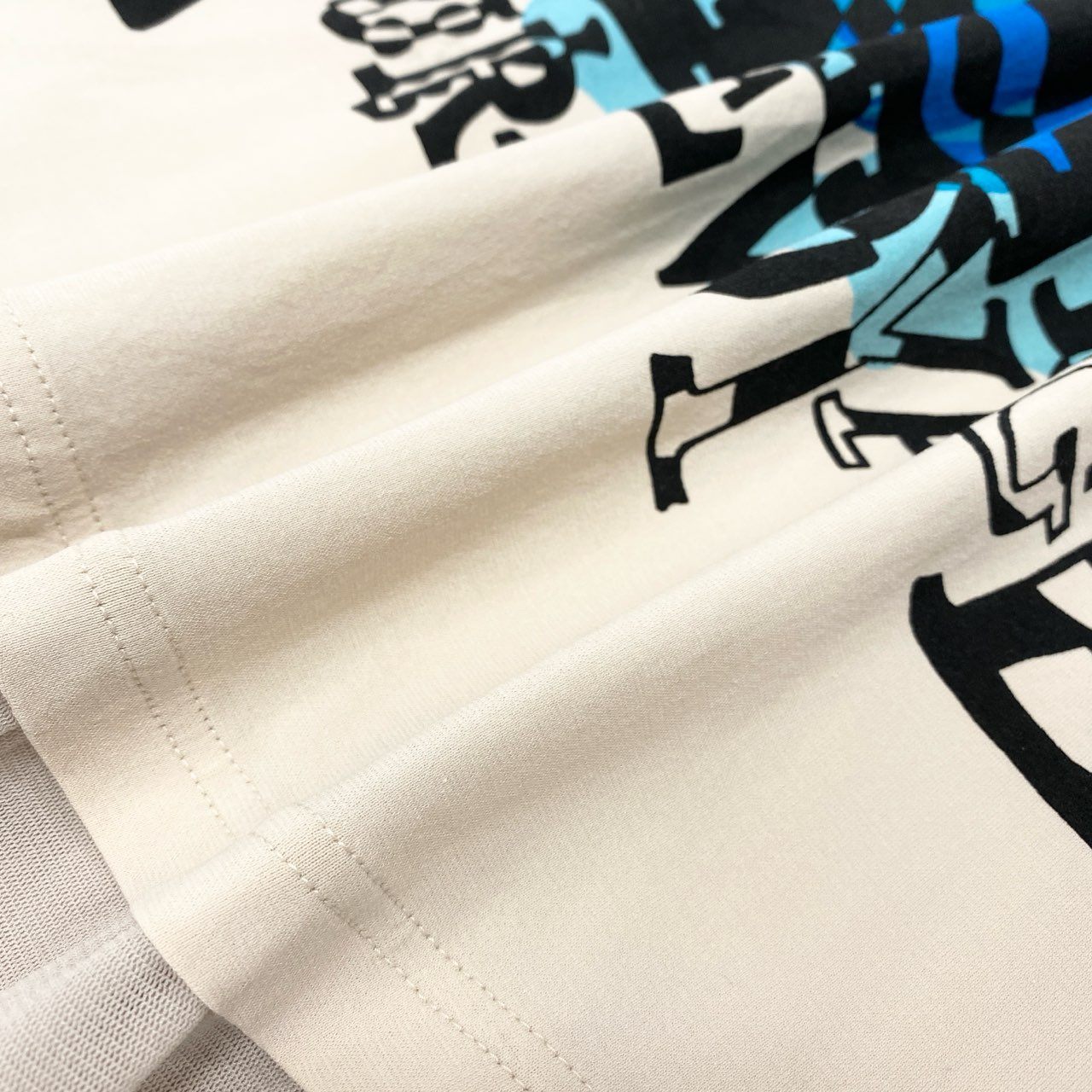 67k20 TOKUKO 1er VOL トクコプルミエヴォル 7分袖ワンピース メッシュ切替 シアースリーブ チュニックワンピース フロントプリント レディース 9 ベージュ系u02t