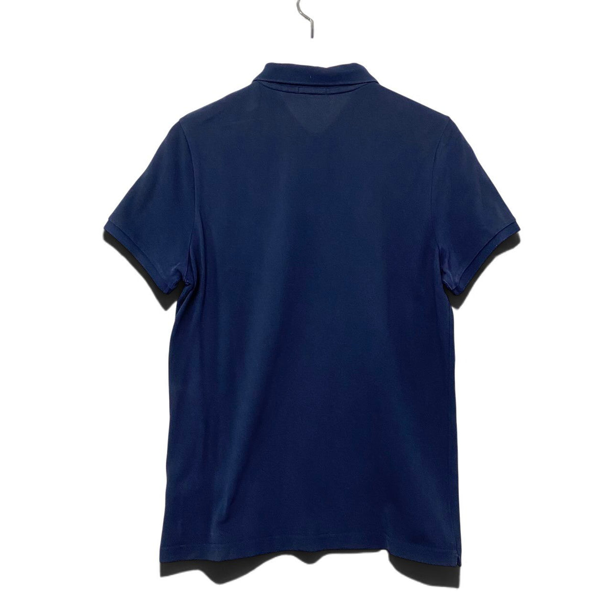 1j22 MONCLER モンクレール 半袖ポロシャツ ロゴワッペン トップス Mサイズ ネイビー コットン100％ メンズ 男性用u02t
