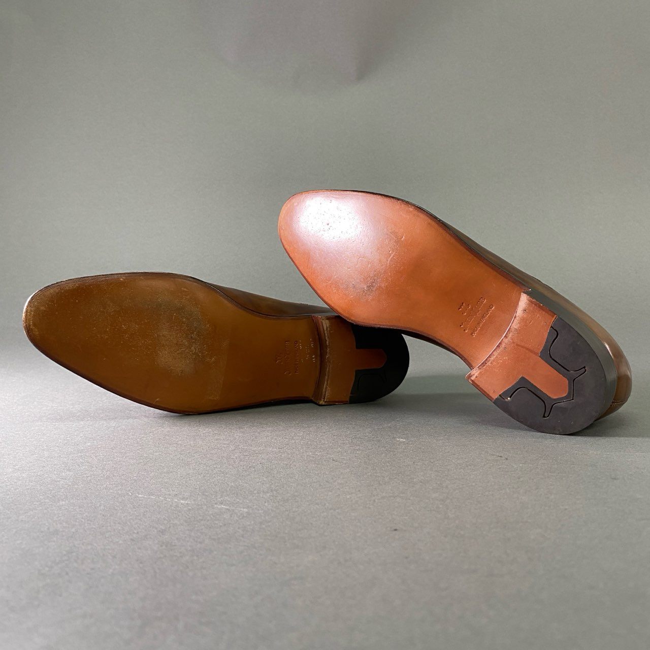 3a17 JOHN LOBB ジョンロブ BRAKLEY ブラックリー PARISAIN BROEN 外バネ メダリオン ドレスシューズ 7E ブラウン レザー LAST7000 英国製