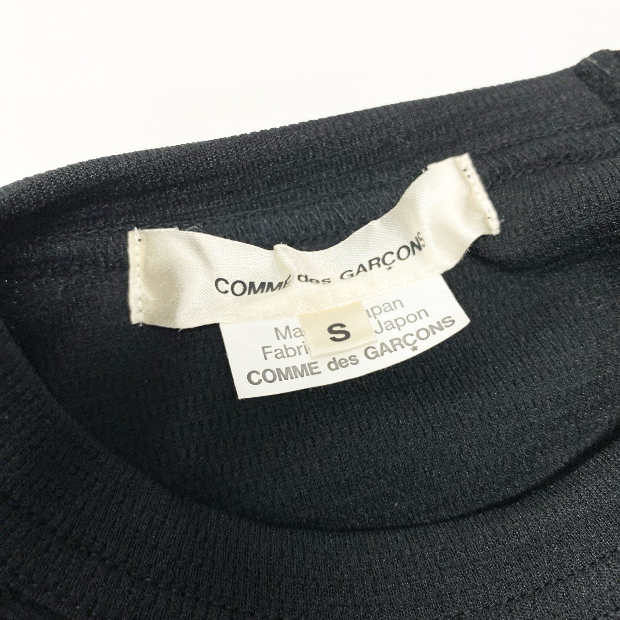 Aa29 COMME des GARCONS コムデギャルソン 変形カットソー パッチワーク トップス 日本製 AD2023 GL-T018 Sサイズ ブラック ポリエステル100％ レディースo07t