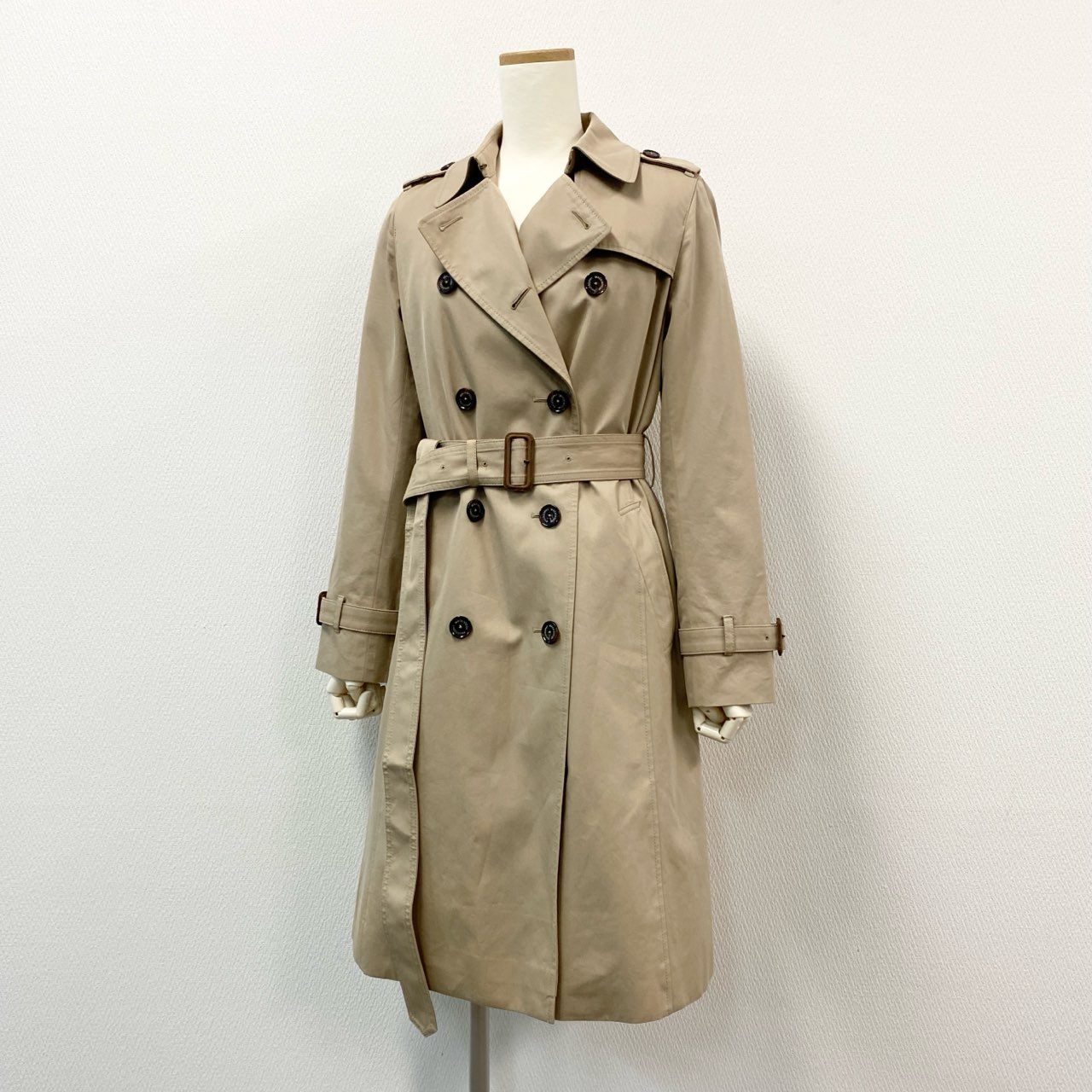 63i12 MACKINTOSH PHILOSOPHY マッキントッシュ フィロソフィー ベルテッド トレンチコート ライナー付き H5A02-601-40 40 ベージュ コットン レディースk02i