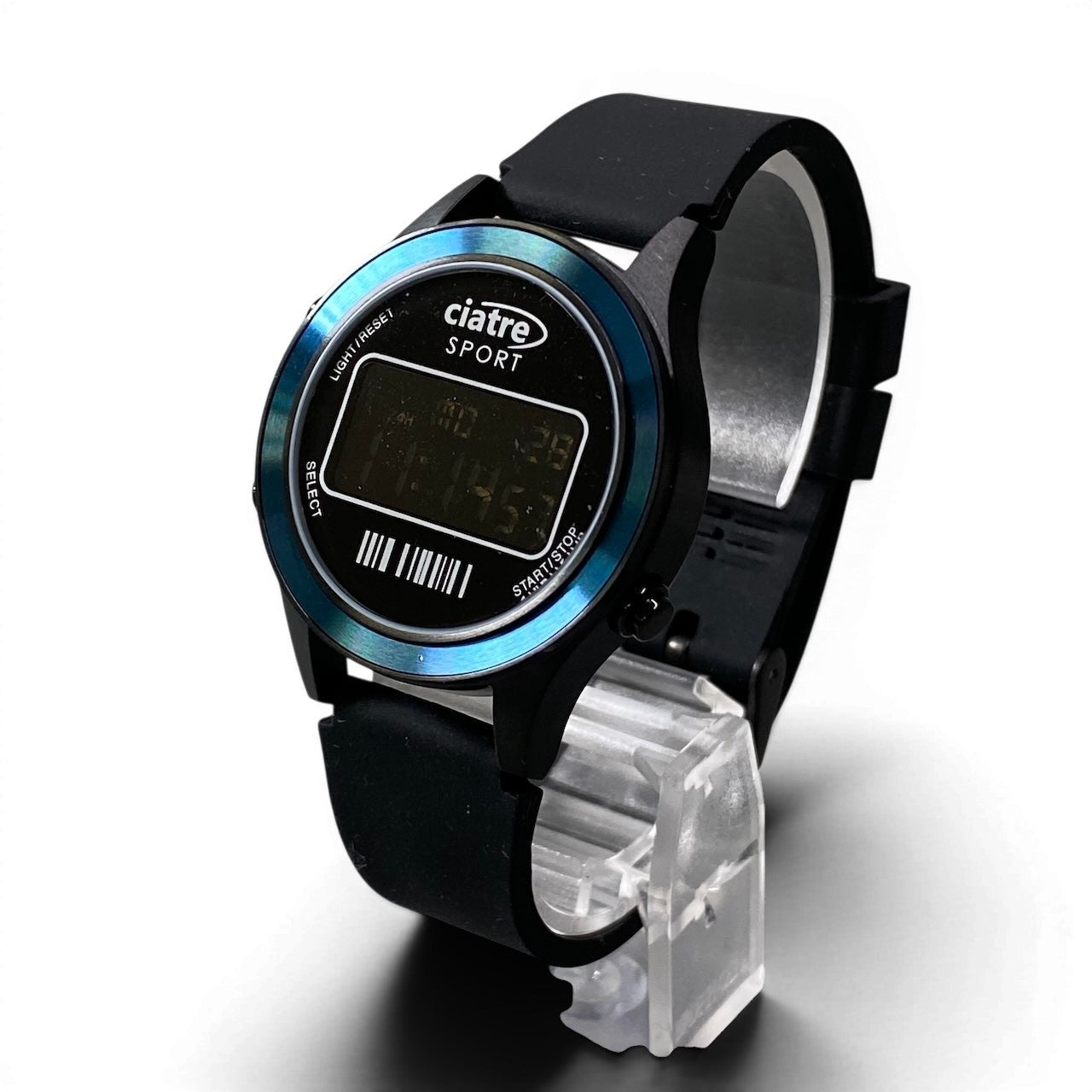 e4 ciatre VAGUE WATCH Co. シアター ヴァーグウォッチカンパニー 腕時計 デジタル時計 シリコンベルト ciatre SPORT DG2000 ブラック ブルー メンズ 紳士用k02i