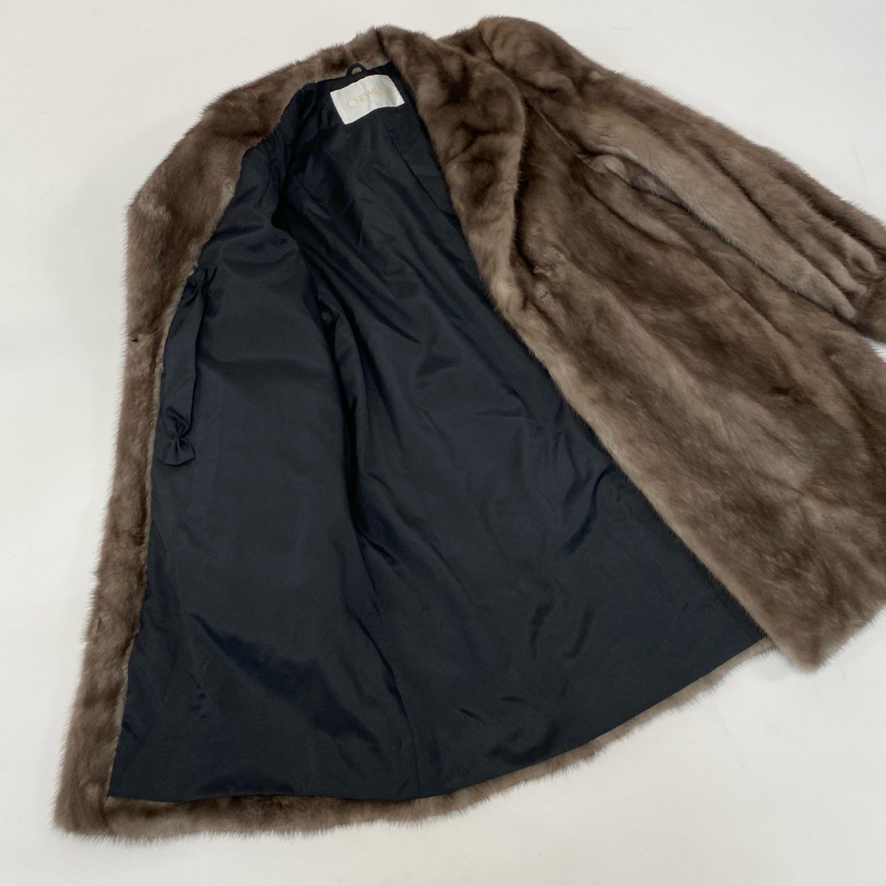 40j29 《美品》 AMERICAN FUR AWARDS アメリカン ファー アワード 四つ星 ブルーアイリスミンク ロングコート F 本毛皮 リアルファー MINK FUR 最高級毛皮 毛質◎ 毛並み◎t18r