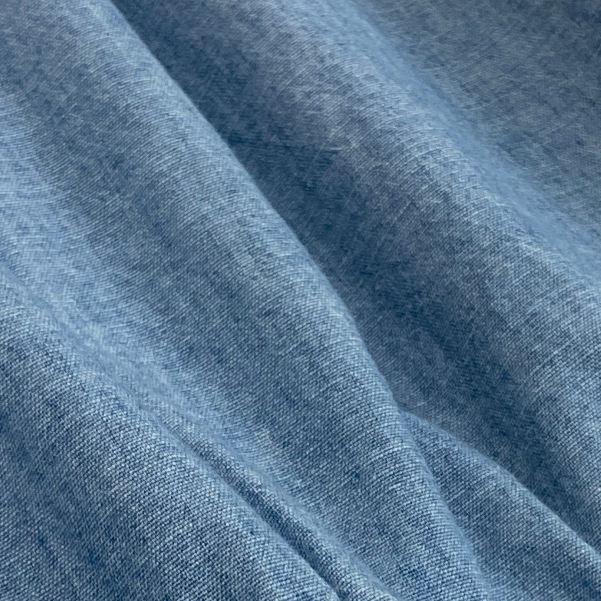 84c29【美品】 Polo by Ralph Lauren ポロバイラルフローレン デニムシャンブレー ブルゾン 近年 ダブルジップ ロゴ刺繡 L/G ライトブルー コットン100％ メンズ 紳士服u02t