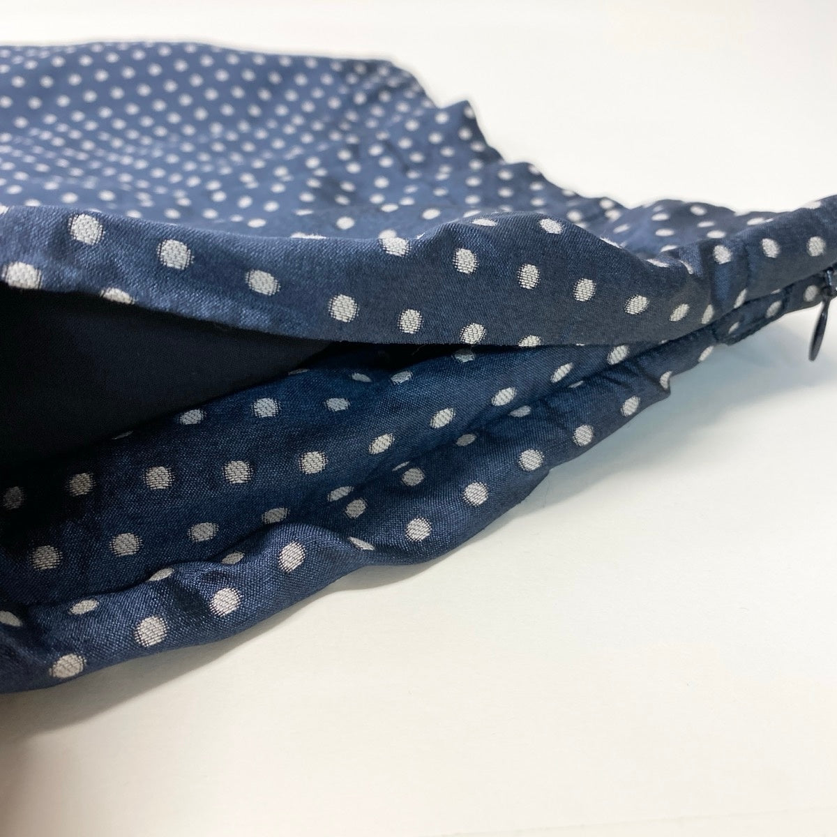 Ih1 【極美品】Christian Dior ショートパンツ ドット柄 イタリア製 141P62A7631 42サイズ ネイビー 画像参照 レディース 女性用k02i
