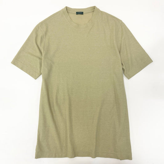 34i18 ZANONE ザノーネ icecotton 半袖Tシャツ カットソー トップス サイズ48 ライトベージュ コットン メンズu02t