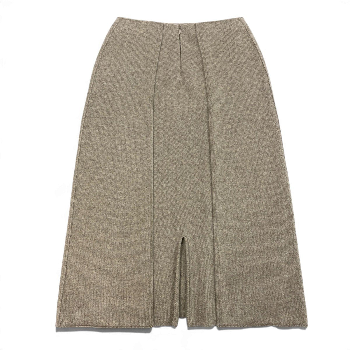 Ej15 【未使用タグ付】 LOUIS VUITTON ルイヴィトン 24aw カシミヤ混 ミディ丈 ニットスカート RW242WB サイズL ベージュ レディースu02t