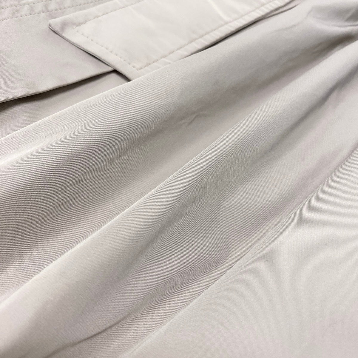 19g16 Max Mara STUDIO マックスマーラ ステュディオ フーデットコート ナイロンコート ベルト付 ベージュ レディース女性用u02t