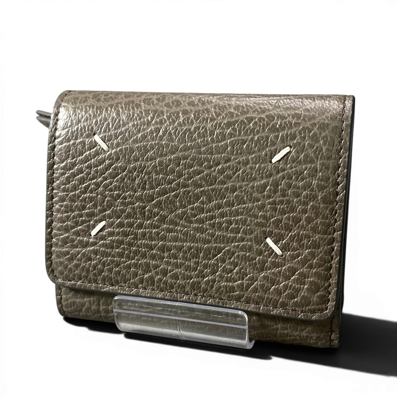 g11 《極美品》 Maison Margiela メゾンマルジェラ スリーフォールド ウォレット Try Fold Wallet SA3UI0010 グレー レザーt18r