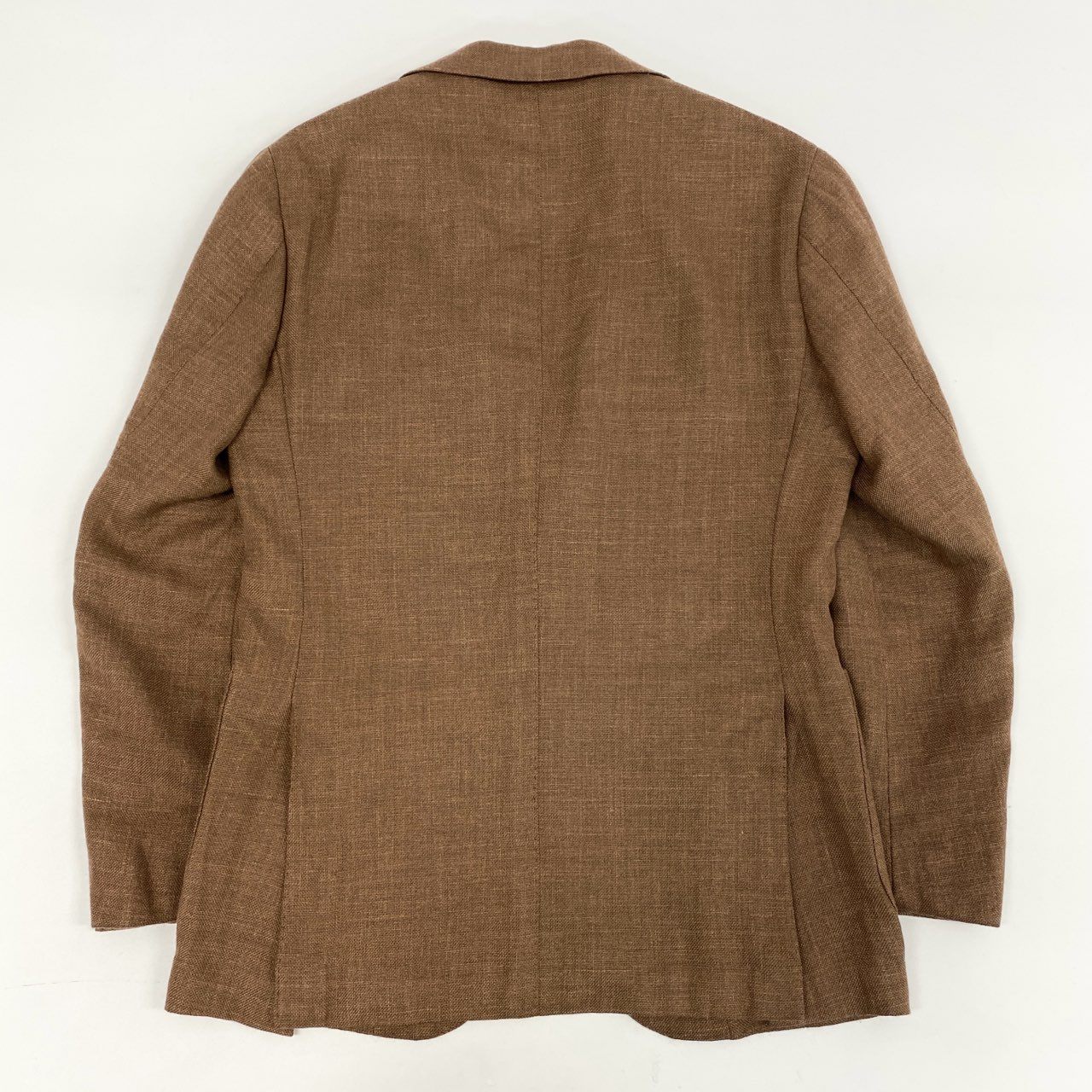72i3 Brilla per il gusto ブリッラ 日本製 BEAMS F 別注 ミックス ソリッド テーラードジャケット ブレザー ビームス 24-16-1656-015 44 ライトブラウン ウール シルク リネン メンズo07t