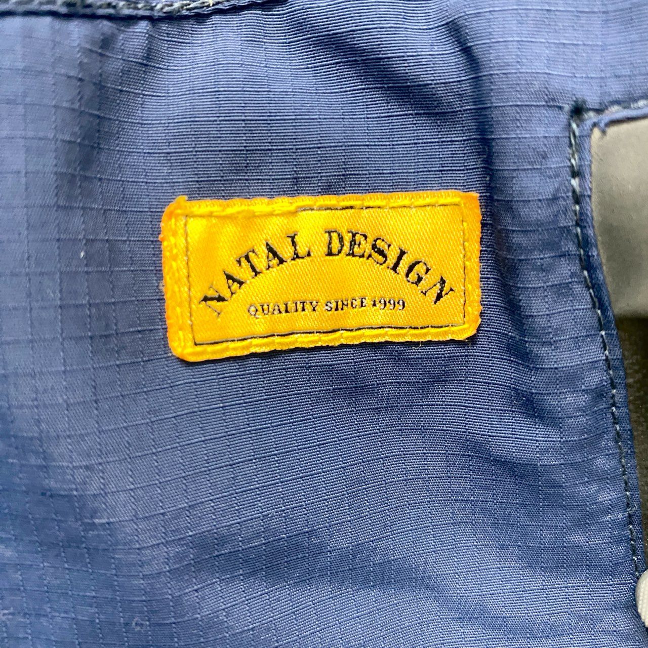 23c16 NATAL DESIGN ネイタルデザイン エンハンスドフーディー ダウンジャケット アウター Mサイズ ブルー ナイロン100％ メンズ 男性用o07t