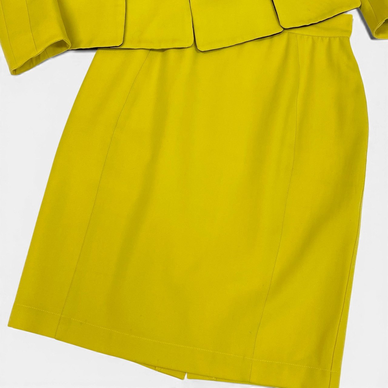 27a23 Thierry Mugler ティエリーミュグレー W Zip Set Up ダブルジップデザイン セットアップ 9AR イエロー 希少デザイン Vintage ヴィンテージt18r