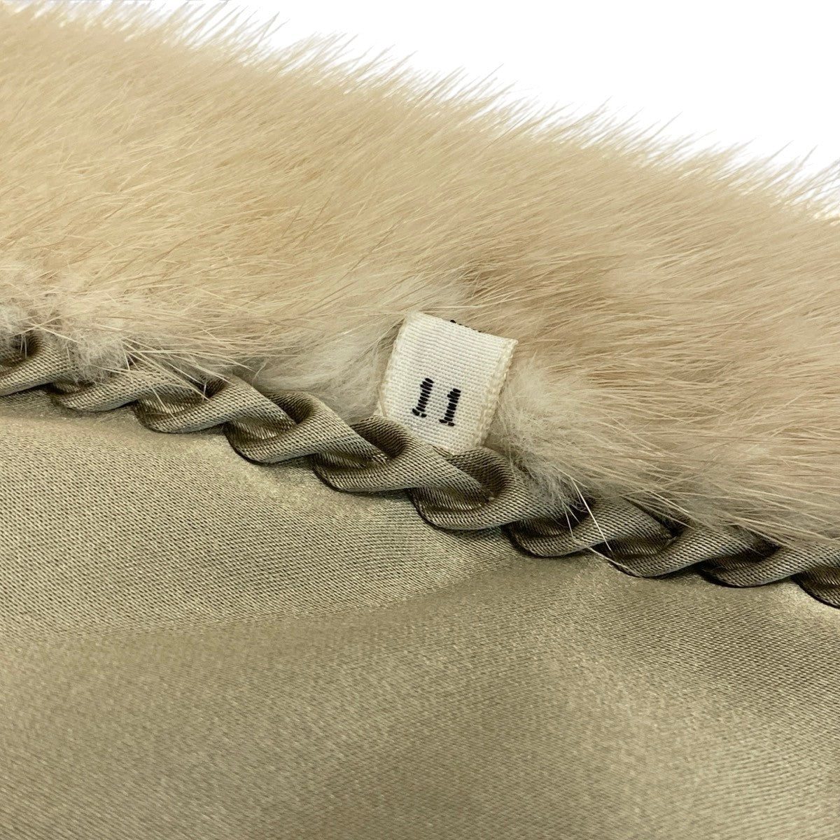 58f11 MIO パールミンク 超ロングコート 丈110cm サイズ11 ホワイト 本毛皮 Pearl Mink Fur Long Coat リアルファーt18r
