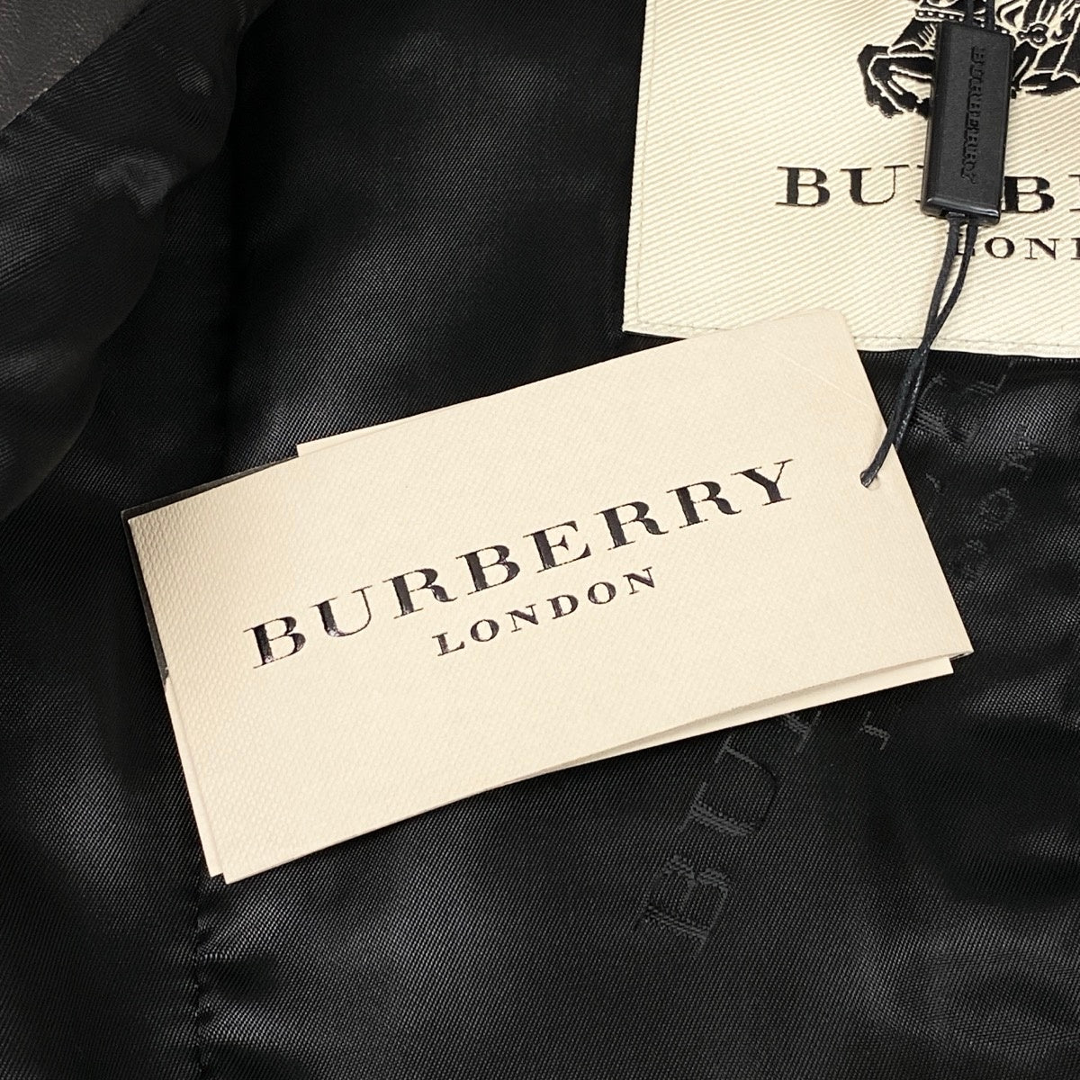j9 【新品保管品】BURBERRY LONDON レザージャケット バイカーキルティング加工 イタリア製 Mサイズ ブラック レザー レディース 女性用k02i