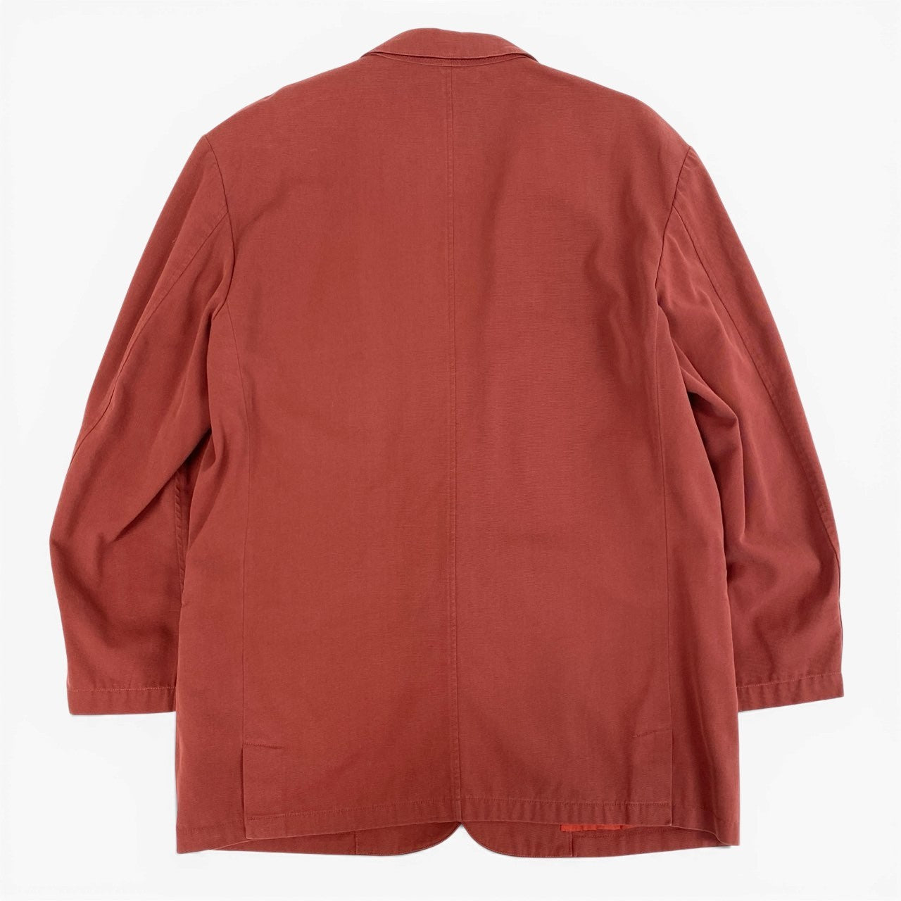 36a7 Papas パパス テーラードジャケット サマージャケット ロゴ刺繡 M レッド メンズ 紳士服u02t