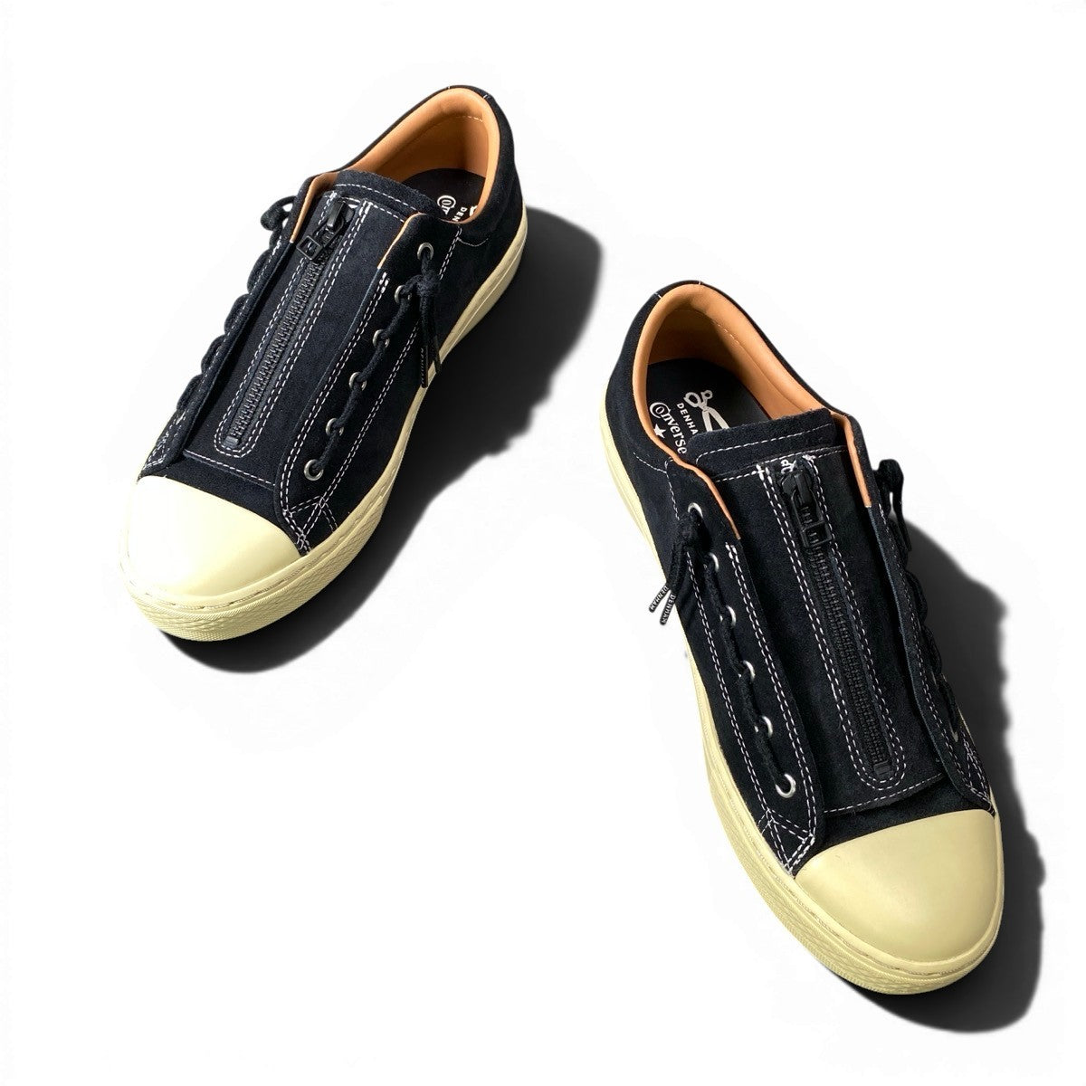 1g8 CONVERSE コンバース × DENHAM デンハム ローカットスニーカー シューズ 38001170 26cm ブラック スウェード メンズ 男性用o07t