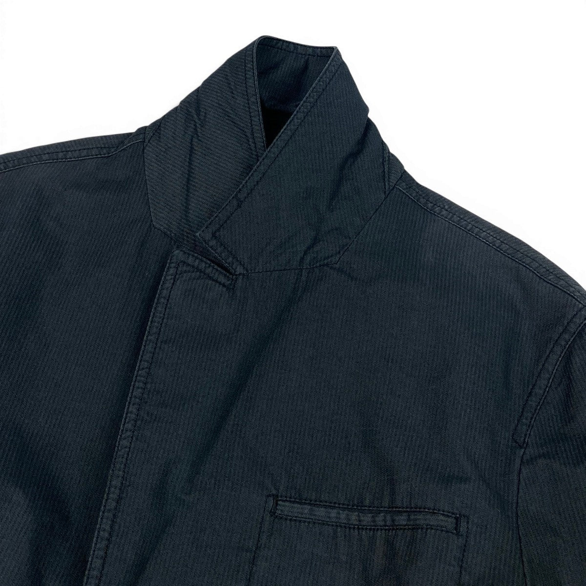 7f4 ARMANI EXCHANGE アルマーニエクスチェンジ セットアップスーツ シングル 中綿 ストライプ柄 サイズM/28REG ネイビー メンズ 紳士服o07t
