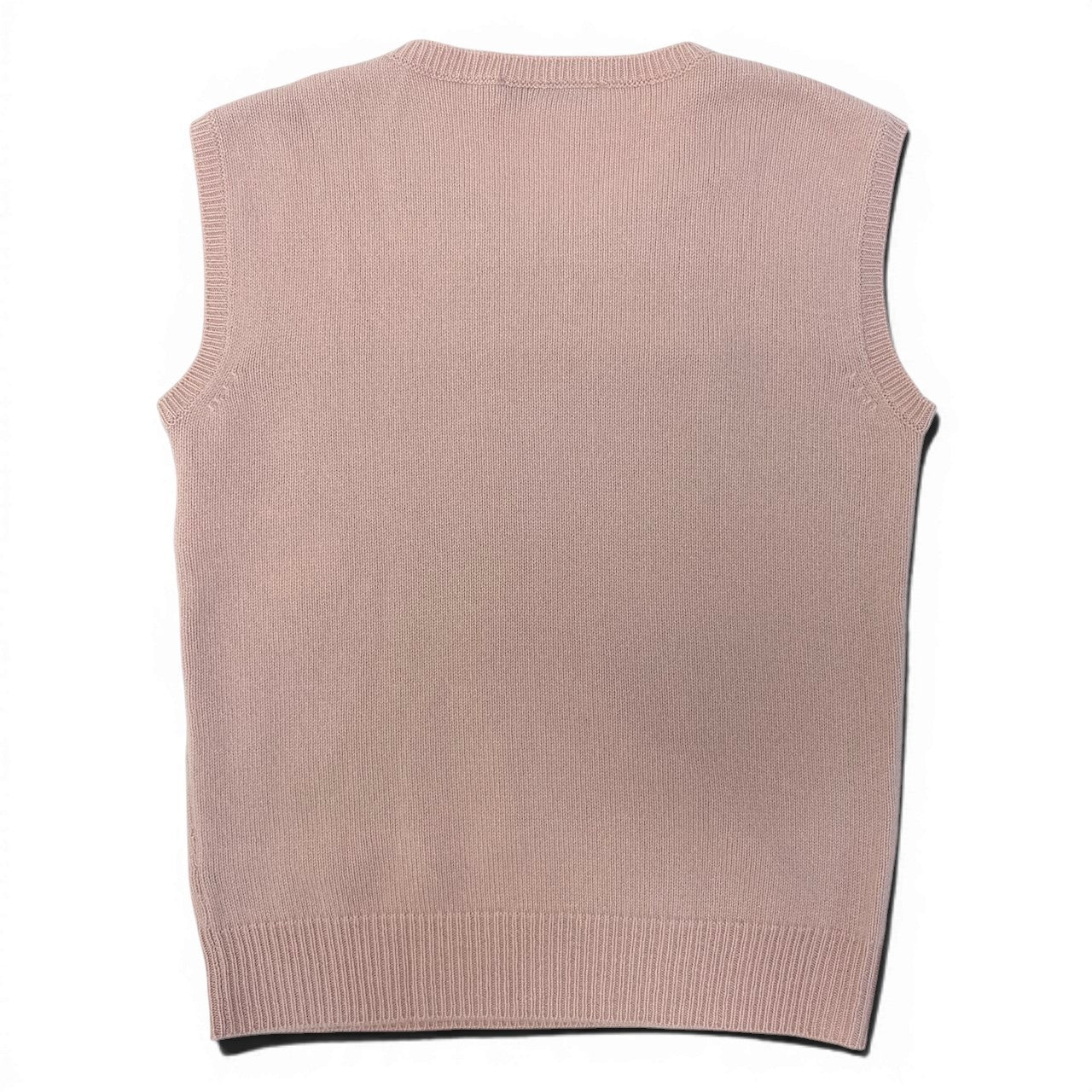 Ed15 Christian Dior クリスチャンディオール カシミヤ100 ビジュー ニットトップ Cashmere Bijou Knit Top サイズ40 ピンク 近年モデルt18r