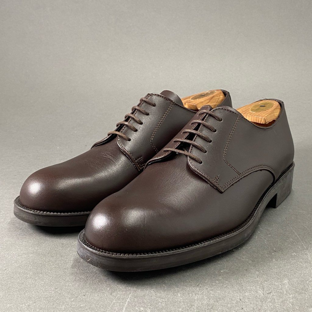 3f14 《美品》 KLEMAN クレマン PASTAN パスタン POSTMAN SHOES ポストマンシューズ 42 ブラウン レザー フランス製