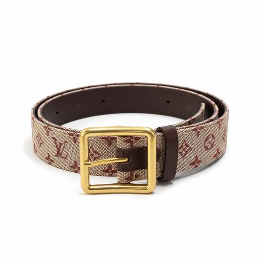 b17 LOUIS VUITTON ルイヴィトン ミニサンチュール80 モノグラム キャンバスベルト 80/32 ピンク レディースta1