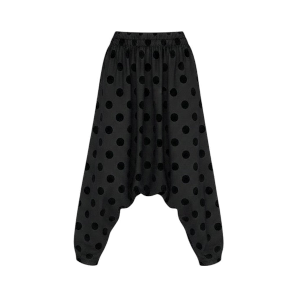 Ae11 【美品】tao COMME des GARCONS AD2022 サルエルパンツ ドット柄 チュール TJ-005 Mサイズ ブラック ポリエステル100％ レディース 女性用ta1
