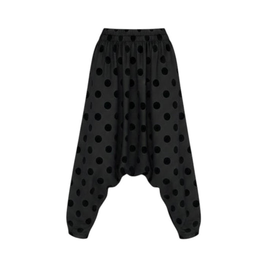 Ae11 【美品】tao COMME des GARCONS AD2022 サルエルパンツ ドット柄 チュール TJ-005 Mサイズ ブラック ポリエステル100％ レディース 女性用ta1