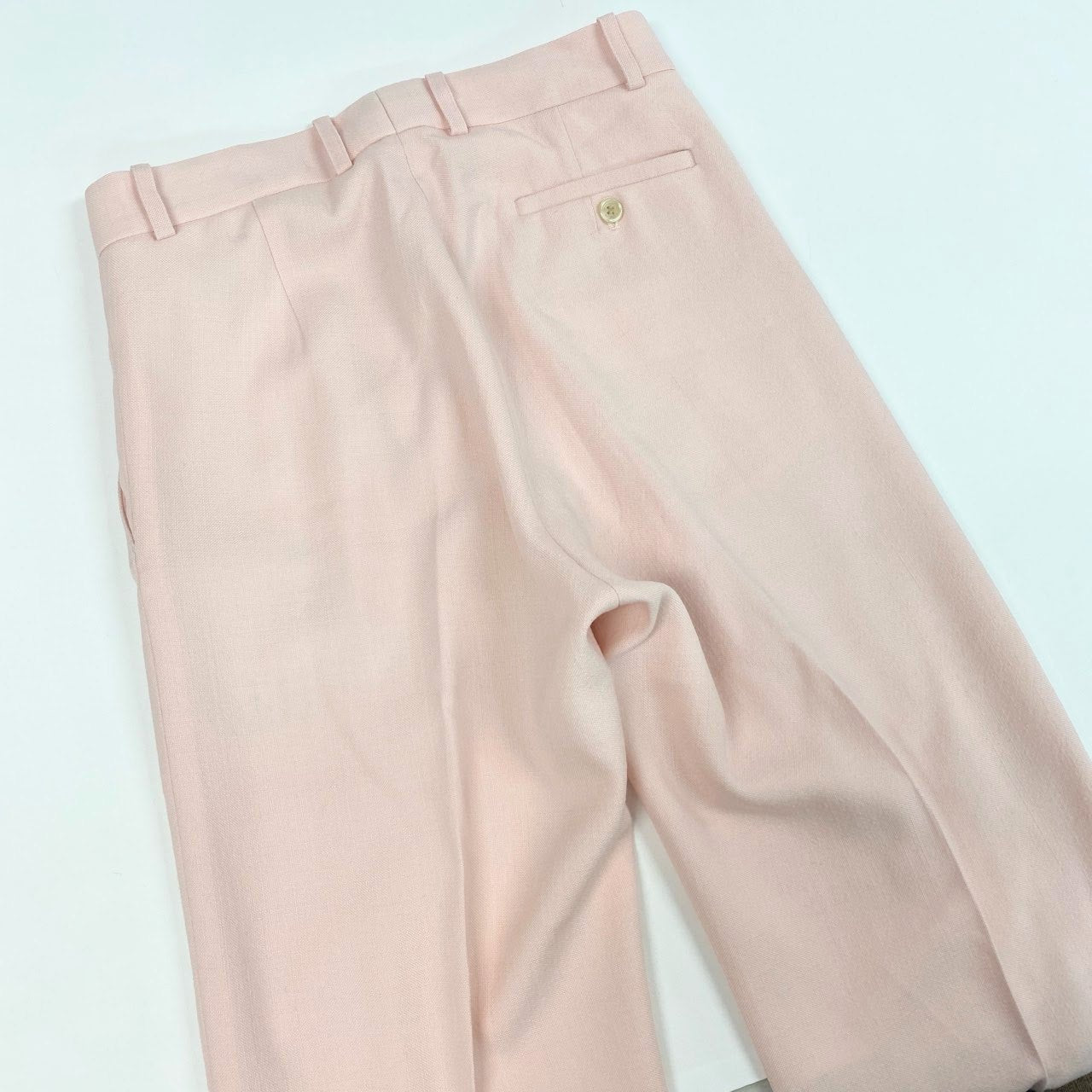 74k4 MADISONBLUE マディソンブルー 日本製 スラックスパンツ ボトムス センタープレス MB204-3003 01 Sサイズ ピンク ウール レーヨン レディースo07t