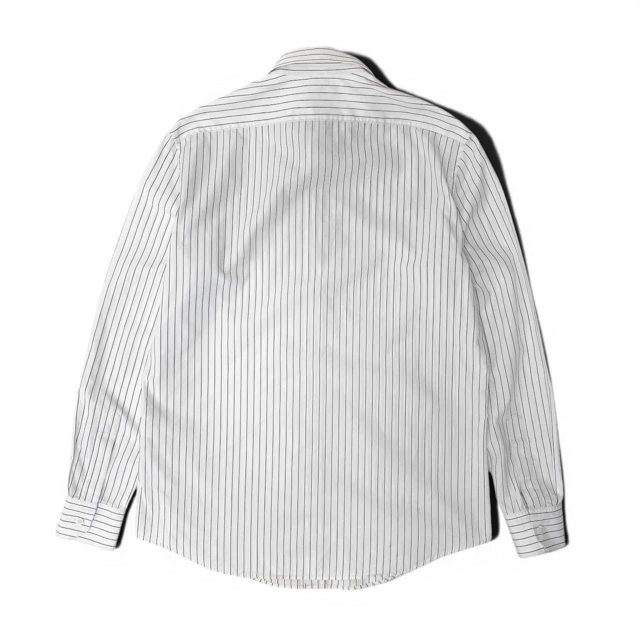 37e28 CELINE セリーヌ Classic Shirt ストライプ コットンポプリン 長袖シャツ 2CO28023F ホワイト コットン100％ メンズ 紳士服o07t