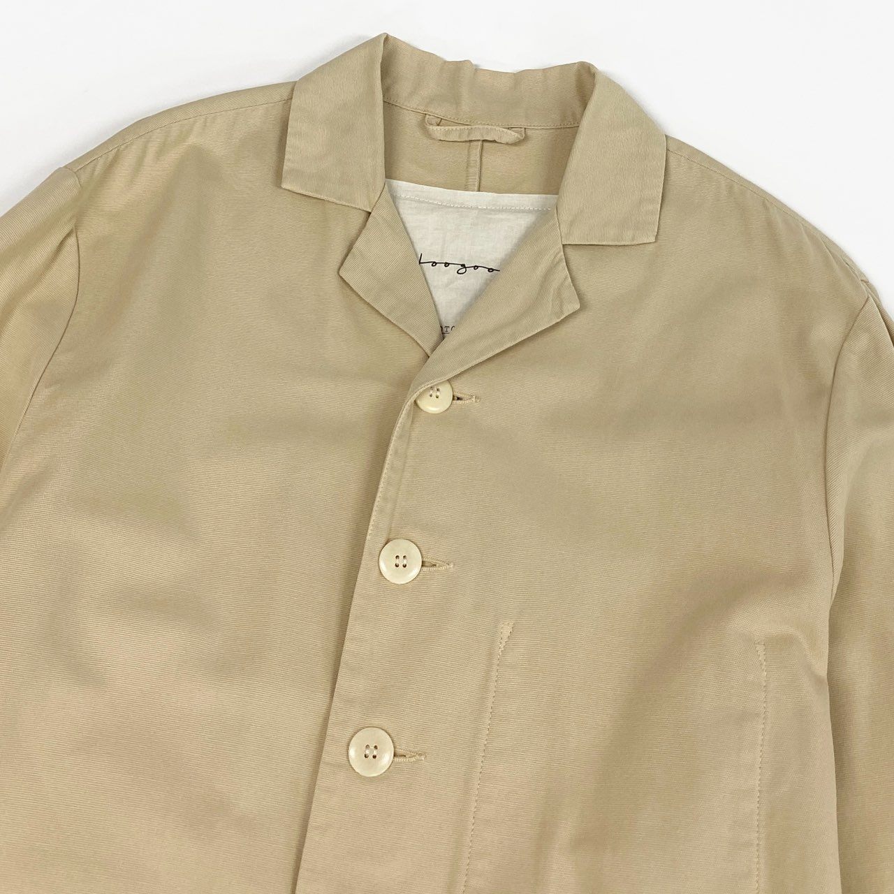 32j3 Toogood トゥーグッド The Photographer Jacket フォトグラファージャケット  6 Lサイズ相当 ベージュ コットン メンズo07t