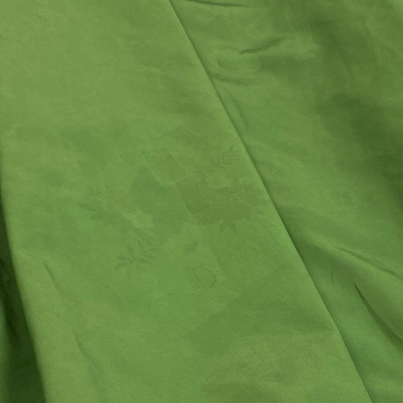 56k27 《美品》 TOKUKO 1er VOL トクコプルミエヴォル 薄手コート ジャケット 裏地総柄 Aライン 9 グリーン ポリエステル レディースu02t