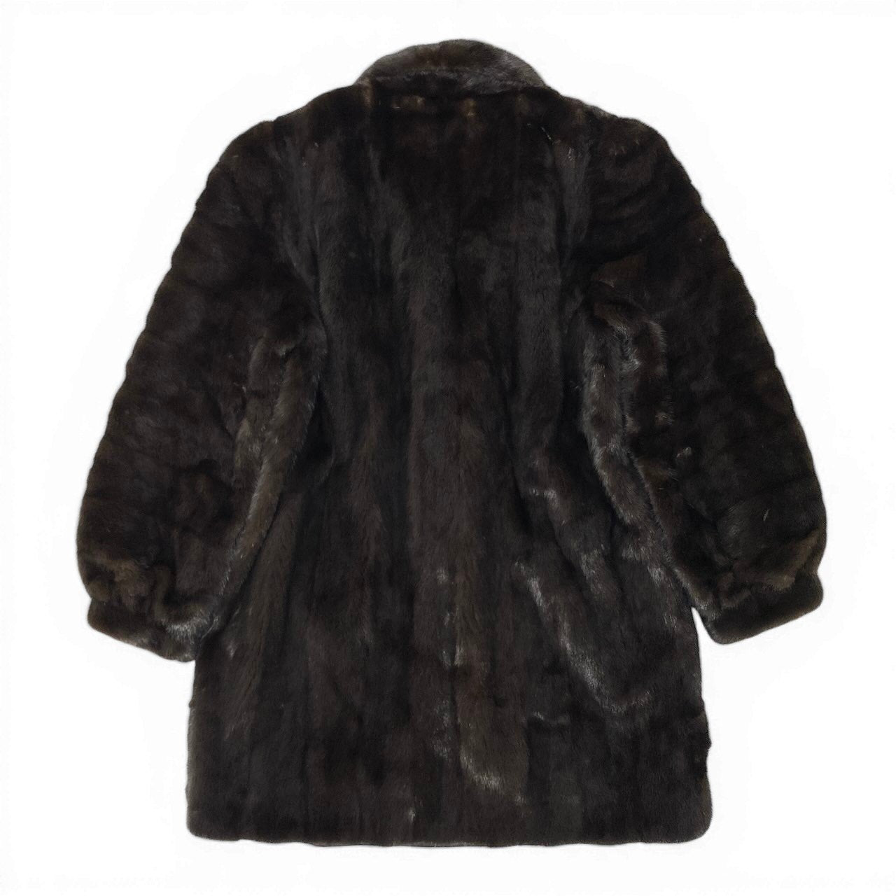 14d13 SAGA MINK サガミンク 金サガ ダークミンク ロングコート サイズF ダークブラウン 最高級本毛皮 Dark Mink Fur Long Coatt18r