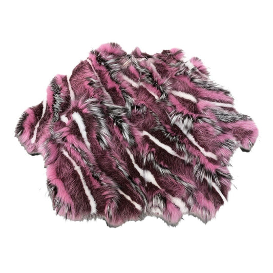 i13 FENDI フェンディ マルチカラー フォックス × ミンク ファージャケット Multi Color Fox Fur Paneled Mink Fur Jacket 40 ピンク 本毛皮t18r