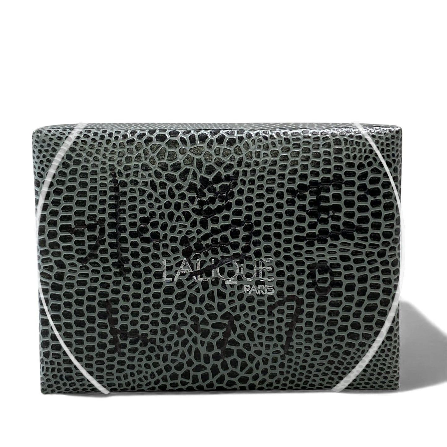 l14 LALIQUE ラリック クリアミラーボール ピンブローチ バッジ シルバー アクセサリー ジュエリー 箱付きt18r