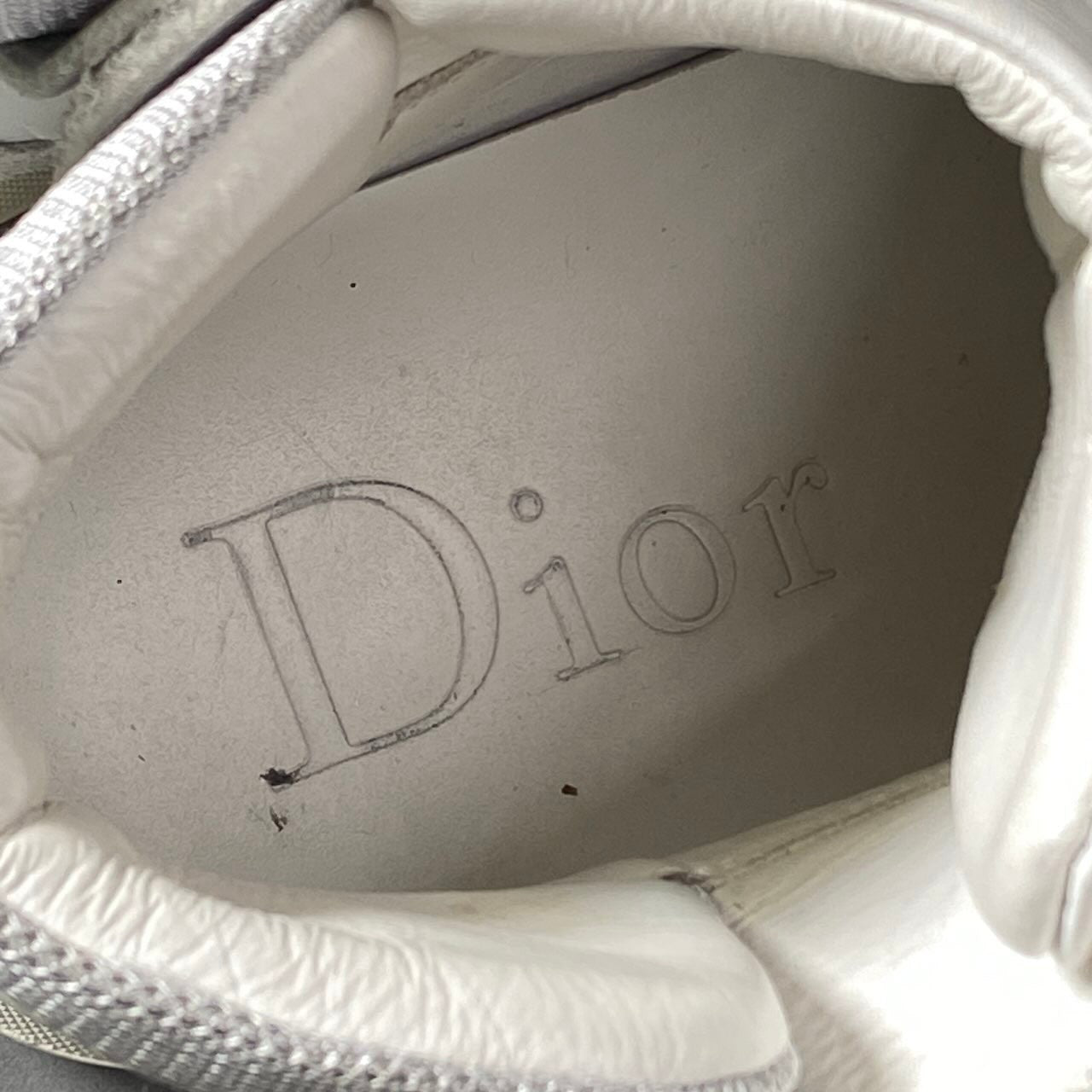 2h11 Dior ディオール ハイカットスニーカー レザースニーカー シューズ イタリア製 41サイズ ホワイト レザー メンズ 男性用t18r