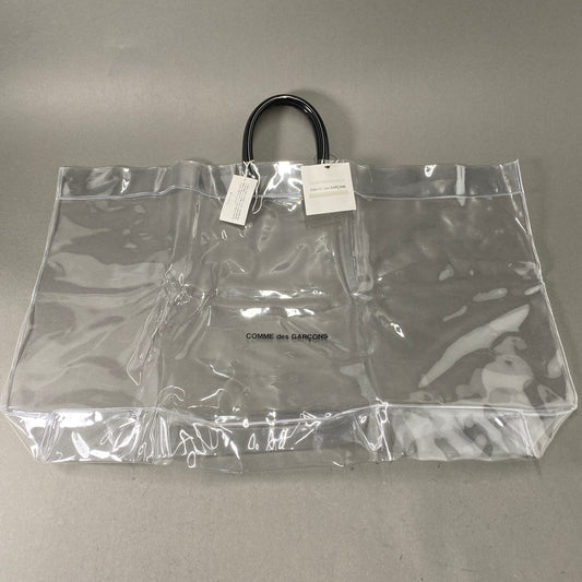 Ag28 《未使用保管品》 COMME des GARCONS コムデギャルソン PVC CLEAR TOTE BAG クリアトートバッグ IQ-K003 タグ付き GOOD DESIGN SHOP 透明 カバン