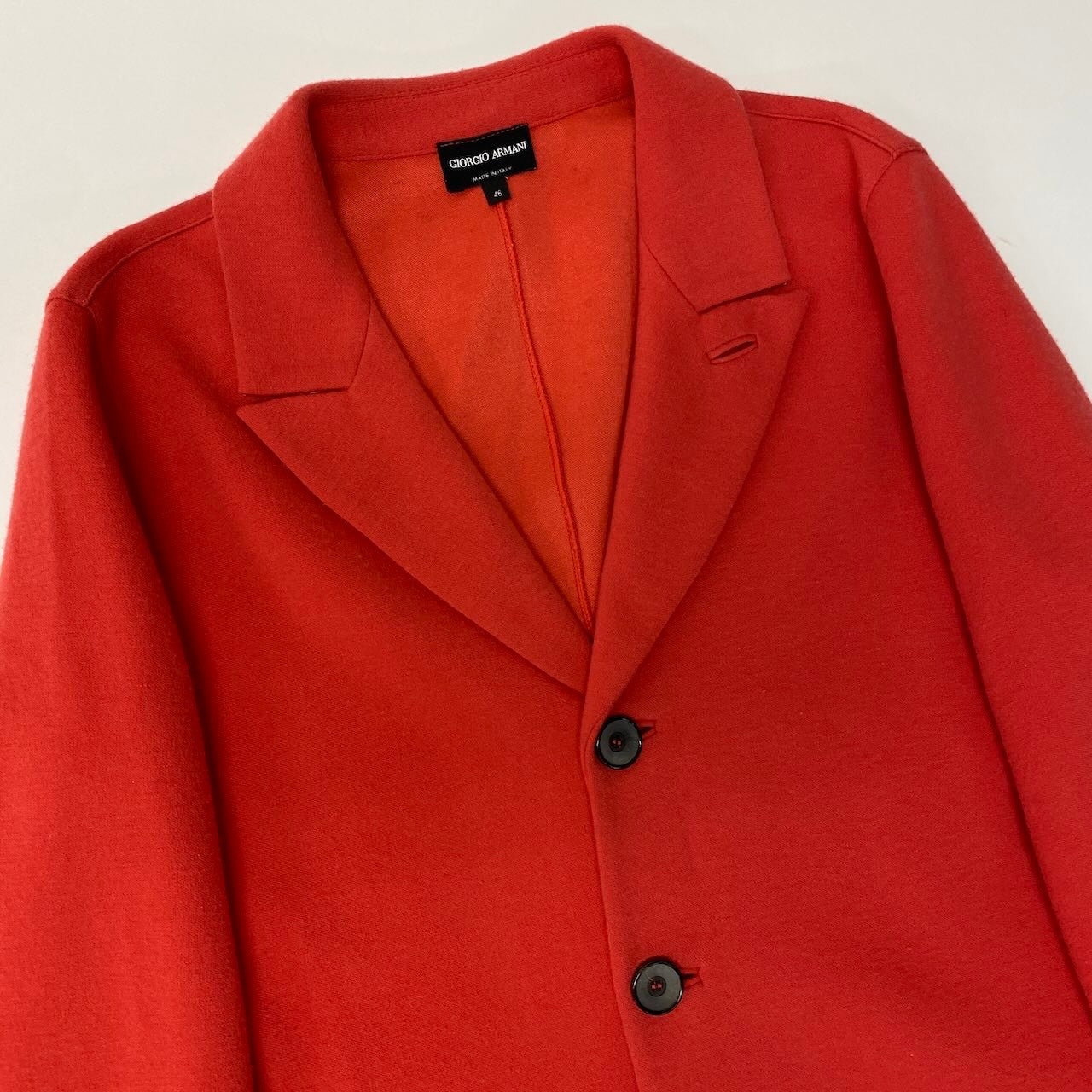 23e11 GIORGIO ARMANI ジョルジオアルマーニ コットンカシミヤジャケット テーラードジャケット アウター イタリア製 ESG04JESL7J 46サイズ レッド系 メンズ 男性用t18r