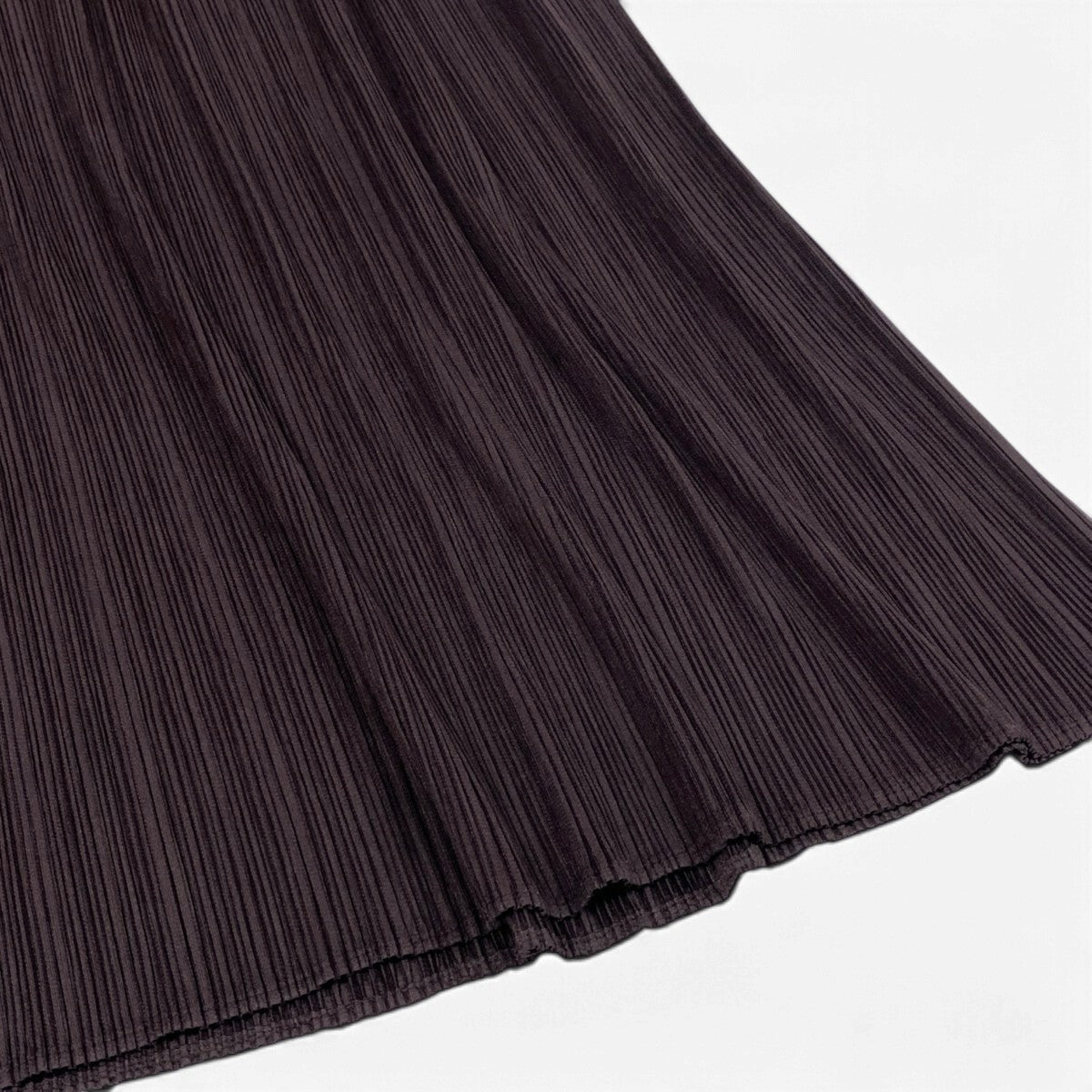 Aj15 PLEATS PLEASE プリーツプリーズ イッセイミヤケ プリーツ ロングスカート PP53-JG211 サイズ3 ブラウン系 ポリエステル100％ レディースo07t