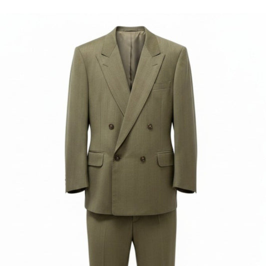 42c26 Burberrys バーバリーズ セットアップスーツ ウールジャケット 厚手 フォーマル ダブルブレスト メンズ 男性用 WF422-040-77 92-80-170A5 グレー系o07t