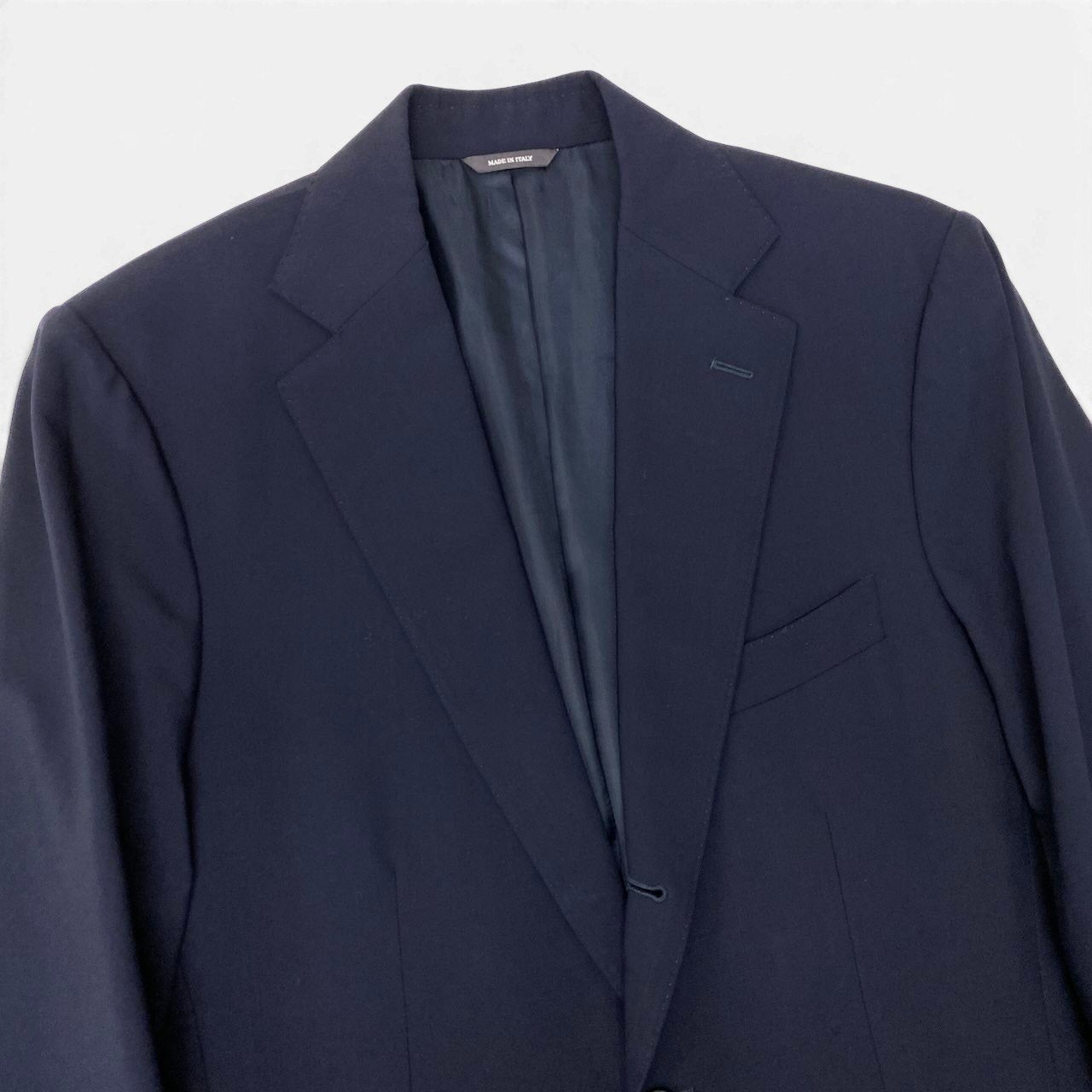 91g27 《美品》 Loro Piana UNIFORM ロロピアーナ オリジナル スーツ テーラードジャケット サイズ44 ダークネイビー フォーマル ビジネスt18r