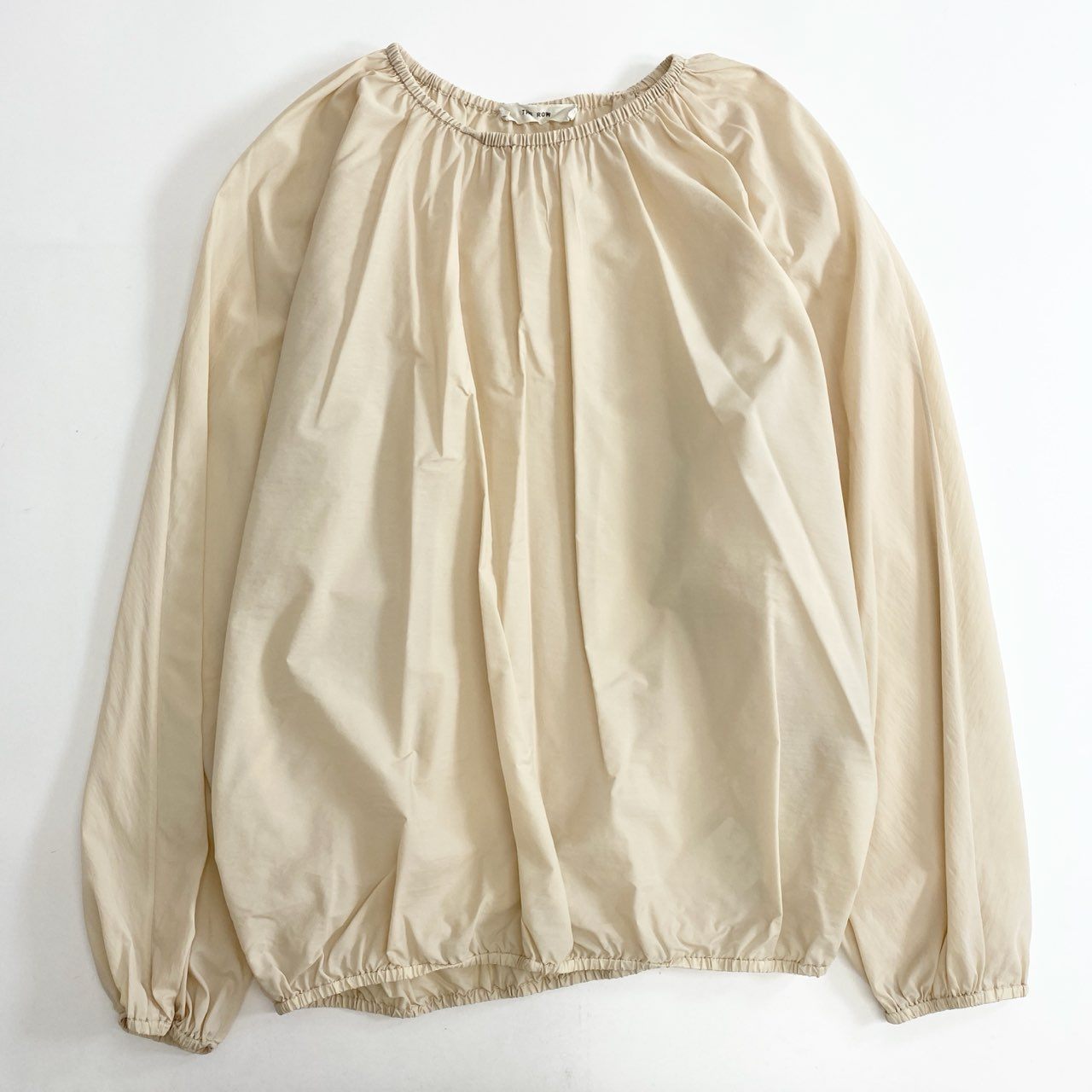 2c24 THE ROW ザ ロウ プルオーバーブラウス S アイボリー 米国製 PU BLOUSE 春夏 トップス 透け感