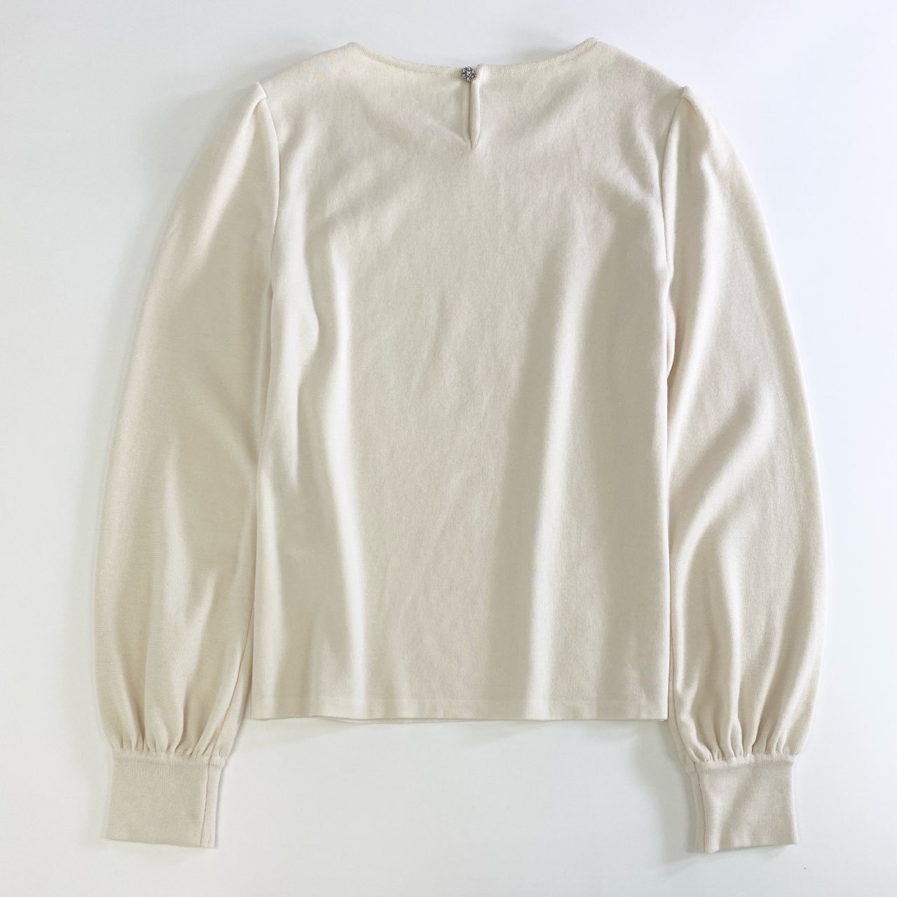 15j16 FOXEY フォクシー Knit Top Lady Standard 37083 カシミヤ混 ニット セーター サイズ42 アイボリー レディース 日本製