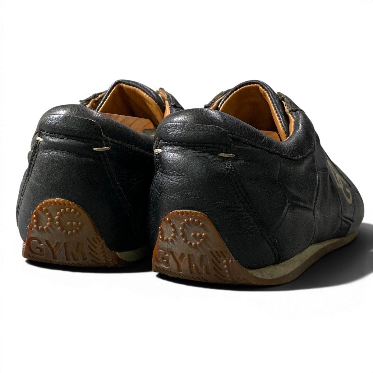 1g8 DOLCE&GABBANA ドルチェアンドガッパーナ サッカーボール DGロゴ ローカットスニーカー シューズ CA0194 ブラック レザー メンズ 男性用o07t