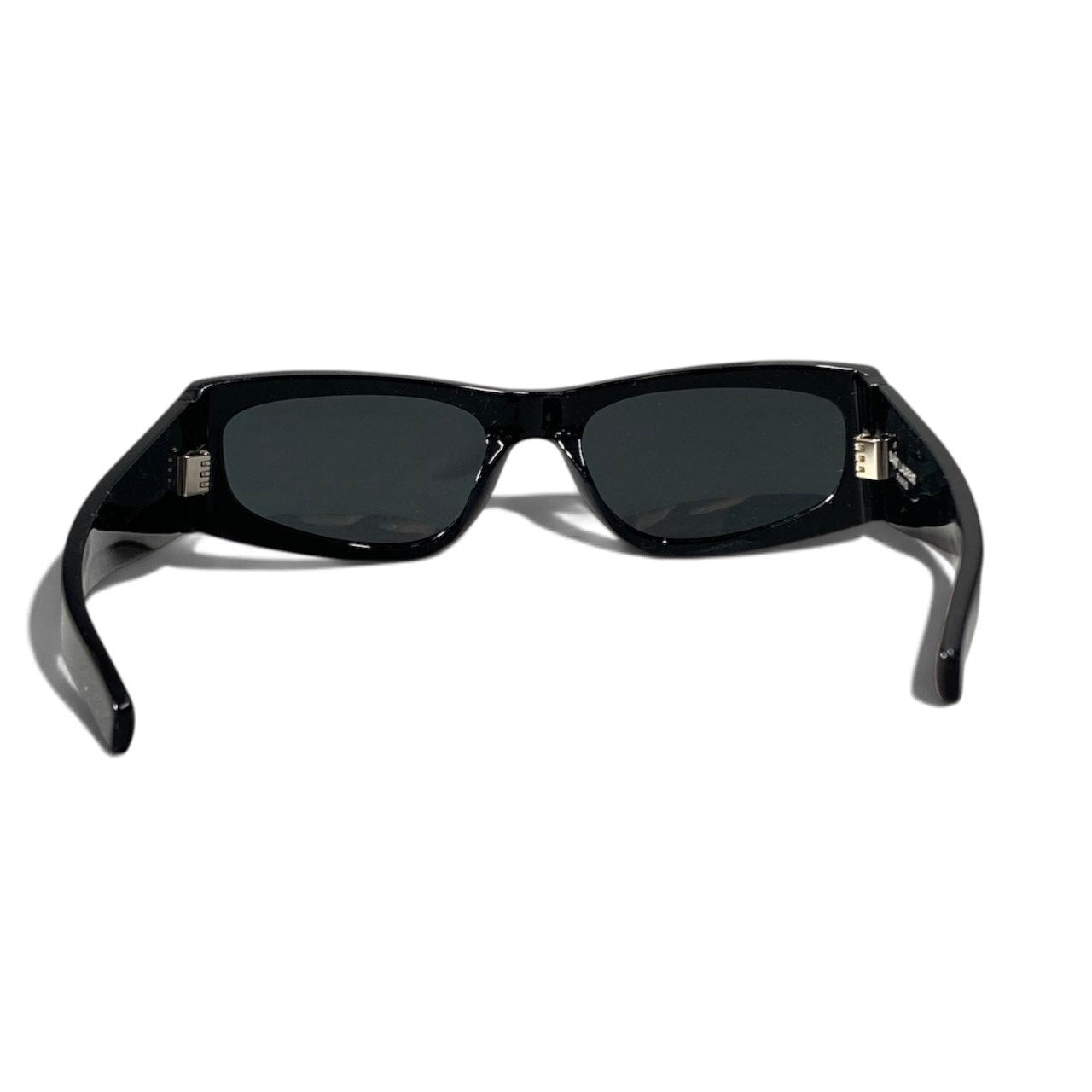 h12【極美品】SAINTLAURENT レクタンギュラーサングラス YSLロゴ SL M140/F 56□18-130 M ブラック アセテート ナイロン レディース 女性用k02i