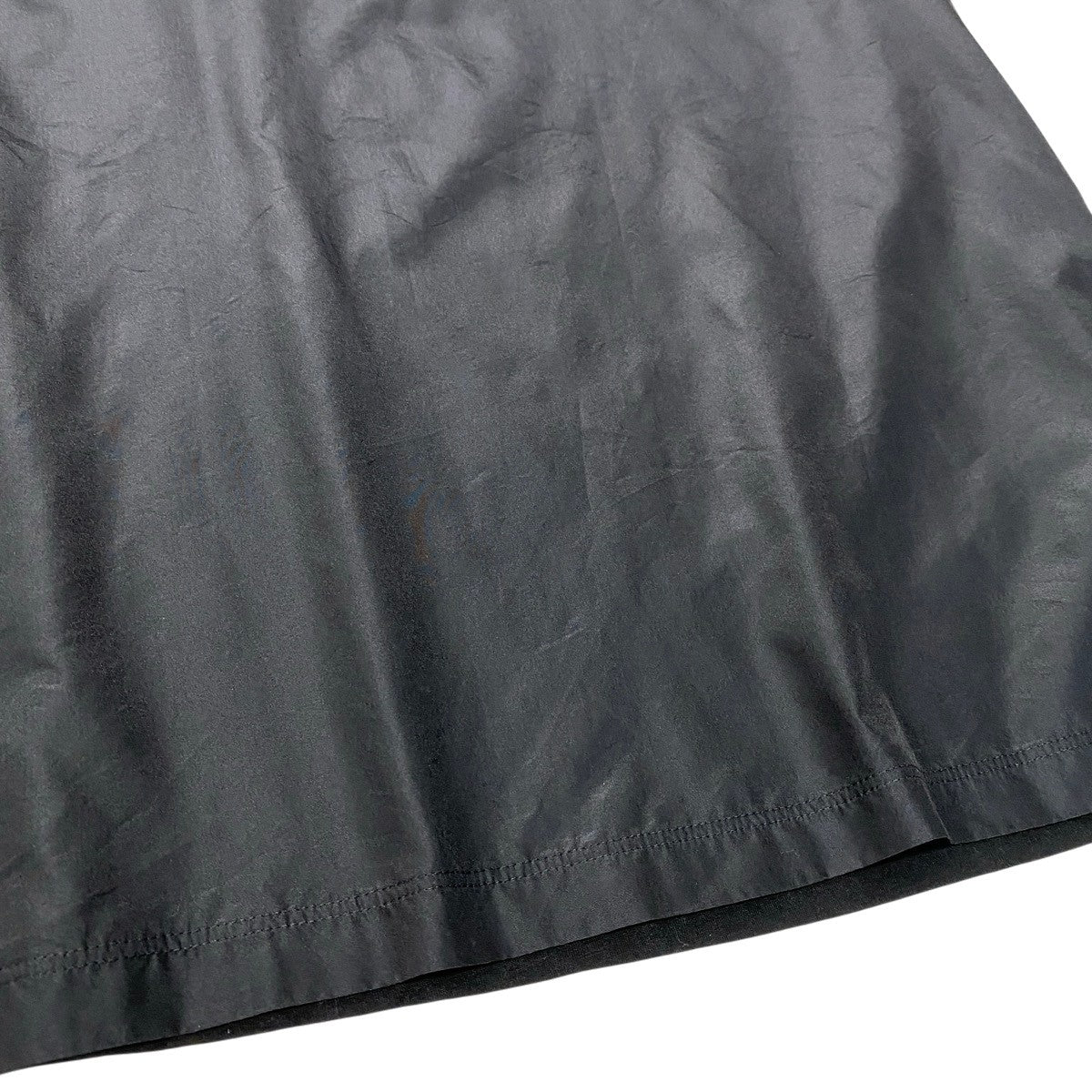 44h18 VALENTINO ヴァレンティノ 半袖カットソー Tシャツ ブランドロゴ 異素材切替 シルク ポリエステル 185/96A M ブラック メンズ 男性用t18r